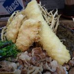 小倉うどん竜屋 - イカ天にとり天
