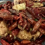 酒と辛味 のそのそ - 辣子鶏(ラーズーチー)