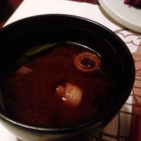 西麻布いちのや - キモ赤だし味噌汁