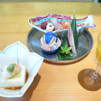 近江懐石 清元 - 食前酒、先付け、前菜.