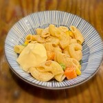 よって屋 - お通し ニンニク強烈