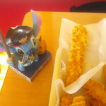 ケンタッキーフライドチキン - クリスピー 3ピース 半額 ✖️2 ＆ えびぷりぷりフライ タルタルソース付き ＆ チョコパイ ＆ アイスティーＳ 氷抜き