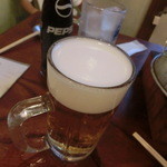 ホルモンまさる  - まずはビアーで乾杯！（2014.06）