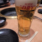 カルビ大将 - ドリンク写真:飲み放題の生中