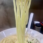 ヌードル＆スパイスカレー 今日の1番 - 通常の朝限定セットのパツンパツンより少し柔らかな麺※店主の全て計算済みかと！