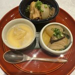 月夜に米の飯 武井 - 出汁のきいた蛤茶碗蒸し、鰤大根、肉じゃが