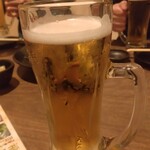 和香菜 - 取り敢えず、生ビール。