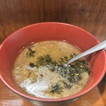 焼肉 十々 - ニンニクスープ