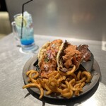 ブルー エントランス キッチン - 