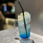 ブルー エントランス キッチン - 