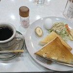 喫茶 やなぎ - モーニングサービス A.トースト モーニング珈琲