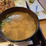 とんかつ しお田 - 豚汁（2025年1月26日撮影）