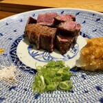 和食渡辺 - 赤うしヒレステーキ。