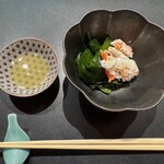 蓬左茶寮 - 何もつけずに食べるのがおすすめのワカメと蟹