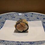 天ぷら浅沼 - つぶ貝子柱　のり巻き