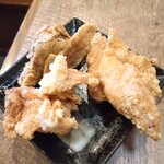 久留米ラーメン 和ノ吉 - セットの塩唐揚げ