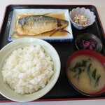 かすみ食堂 - サバ味噌煮  定食   855円