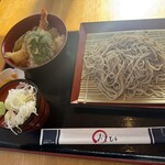 瀬谷そば - 海老天丼セット 950円