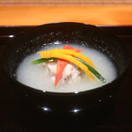 日本料理 幸庵 - タラバガニの真薯椀 みぞれ仕立て