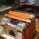 日本料理 幸庵 - 山形県産庄内北前ガニの炭火焼き