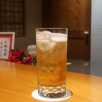 日本料理 幸庵 - 自家製梅酒ソーダ割り