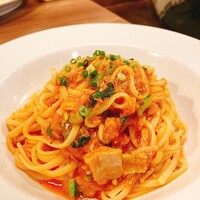 カンティネッタバズ - 鮪のトマトソースパスタ  生パスタでうまい
