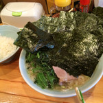 らーめん家 政 - ラーメン630 追加海苔トッピング ほうれん草クーポン