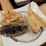 銀座 ハゲ天 - 白魚、ナス、キス