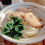 ヨコクラうどん - 鶏チャー葱炙油うどん