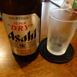 釜めし菜時記 さき亭 - 瓶ビールと冷え冷えグラス