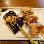 釜めし菜時記 さき亭 - 茄子と鶏モモ肉のねぎま