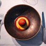 282635047 - 前菜　和歌山県雑賀崎産クマエビと北海道十勝　山西農園の月光百合根のブーレット