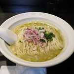 弘明寺丿貫 - ハラペーニョとペコリーノロマーノのソバ1150円