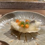 すし屋 蓮太郎 - 真鯛の甘酢あんかけ