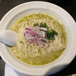 弘明寺丿貫 - ハラペーニョとペコリーノロマーノのソバ