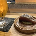 すし屋 蓮太郎 - やいとがつお　下がマスカルポーネ