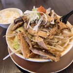 AKIHA麺屋 粋翔 - 肉ジンジャー　『味噌』　小ライス付　野菜TP