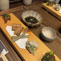 うなぎ四代目菊川 湯の山 素粋居店 - 前菜　季節の五種盛り
