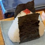 そばきり長助 - 梅のおにぎり