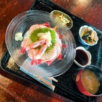 光る海 - 甘えび丼