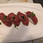 桜ざか - 馬刺し握り