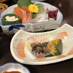 法師温泉 長寿館 - 先付、造り