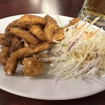 福ラーメン - イカゲソ唐揚げ
