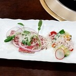 特選飛騨牛 花ざくろ - 飛騨牛のカルパッチョ