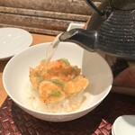 天麩羅 巽 - お茶をかけて