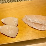 鮨 はしもと - 2025.1.  帆立 & 松川鰈 