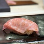 282692488 - ◆大トロ・・表面に脂が滲んでいます。上品な脂の旨味を感じとても美味しい。^^