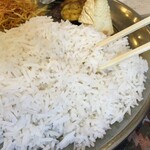 インド料理 パリワル - パラパラのバスマティライスは、お箸だとヒジョーに食べづらかったです