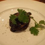 活き鮑のステーキ