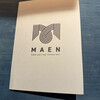 MAEN Sake pairing restaurant